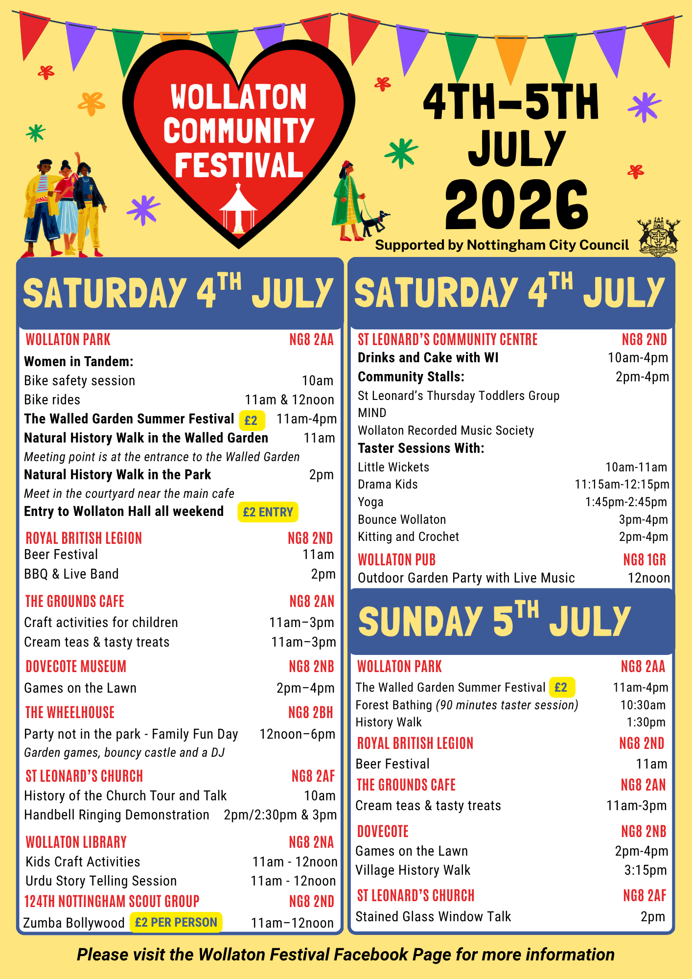 Wollaton Community Festival 2026 Programme png